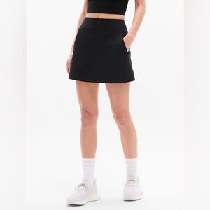 Athleta Black Tee Time High Rise 15” Skort Size 6